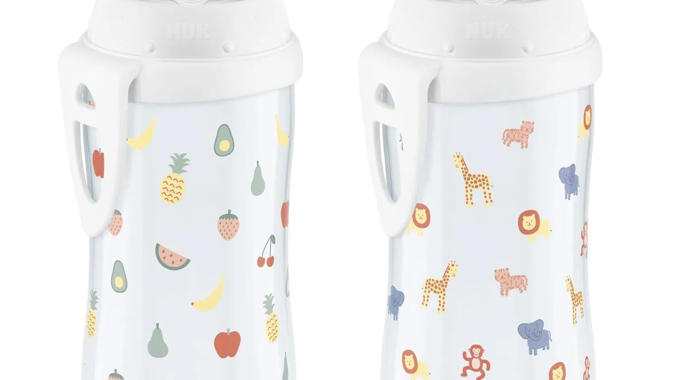Nuk Active Sippy Cup 10oz 2pk Fruits Animals