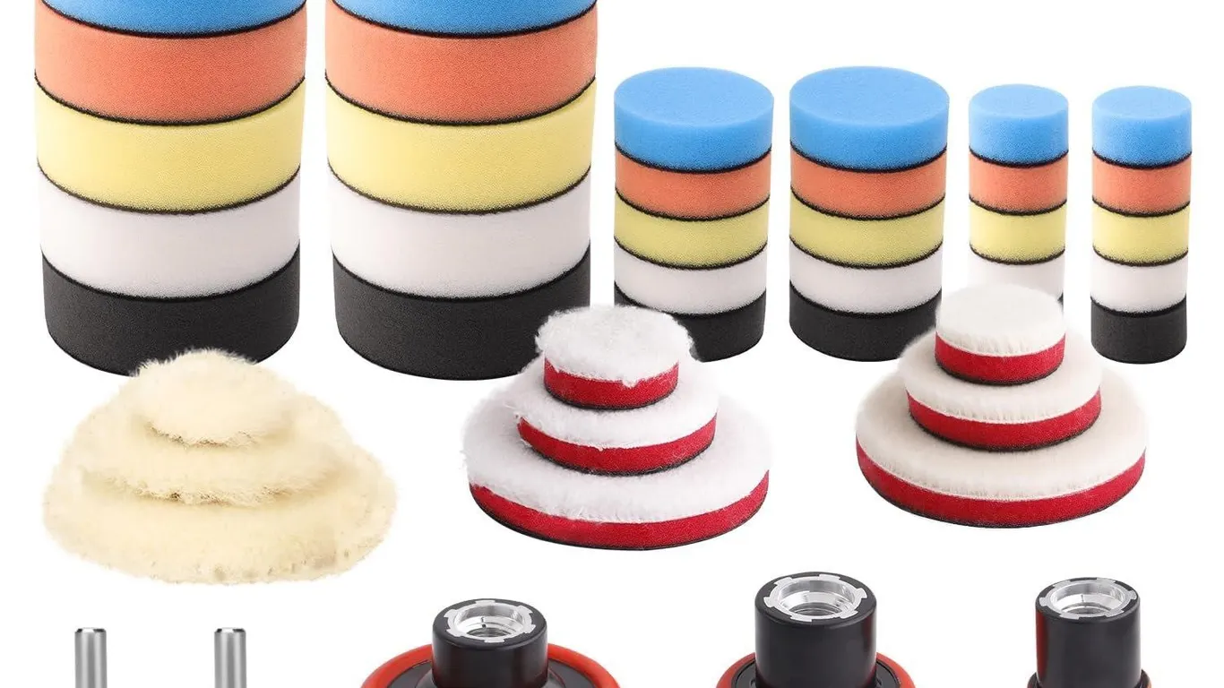 ZFE Car Polishing Pad Kit 1-3 Inch 44Pc