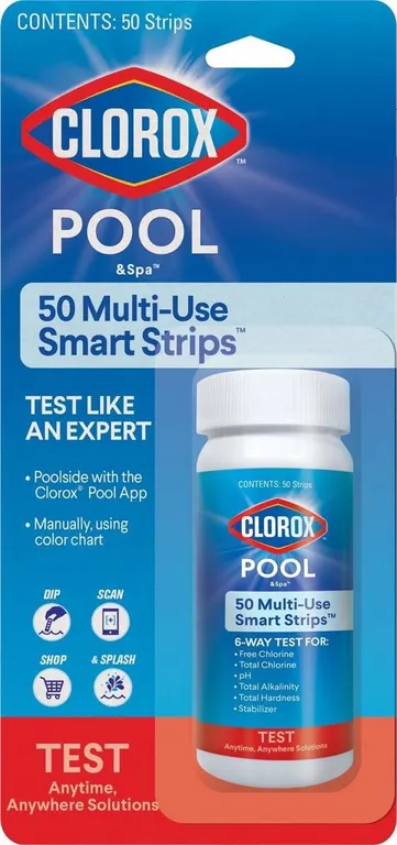 Clorox PoolSpa 6-Way Test Strips 50ct