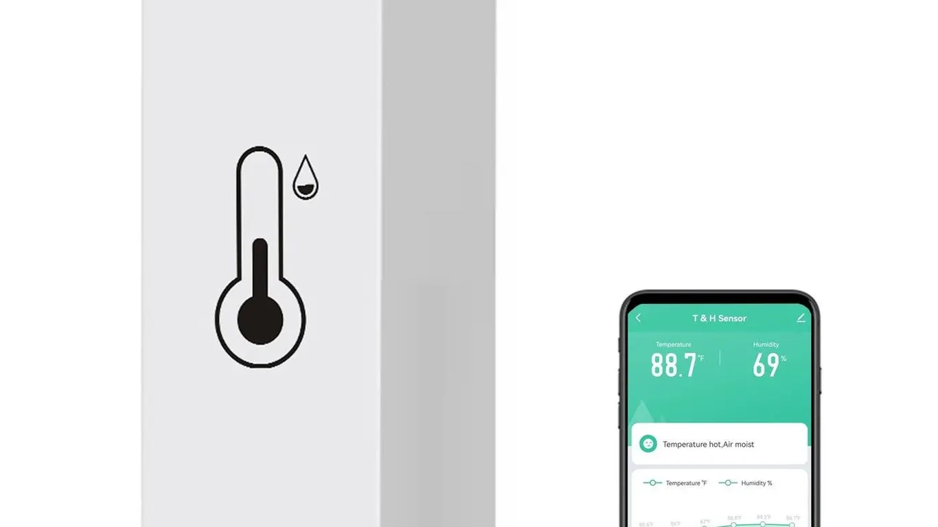 Gaoducash WiFi Temperature Humidity Sensor 1-Pack