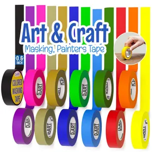 Deart Colored Masking Tape 0.6 Inch 12pk