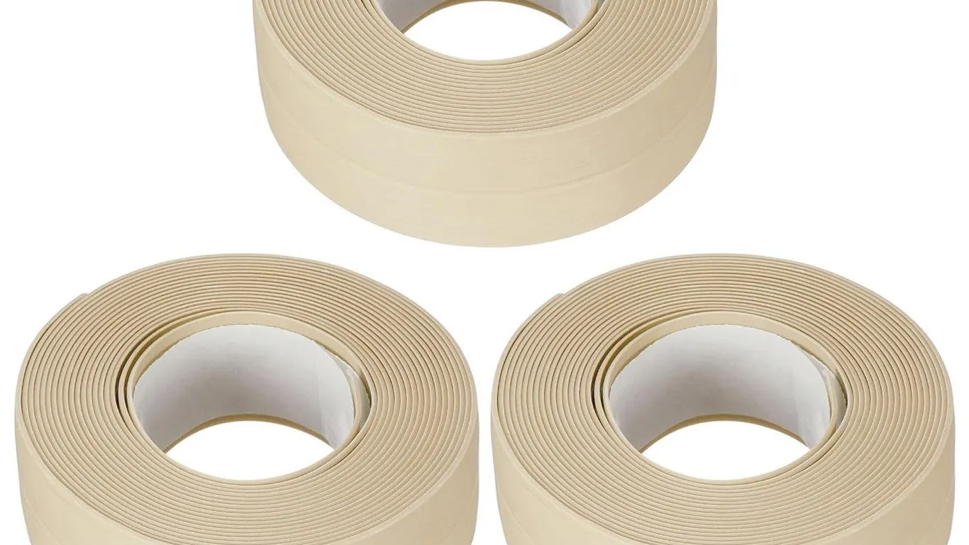 Uxcell Waterproof Caulk Strip Tape 0.87x10.5 3pk