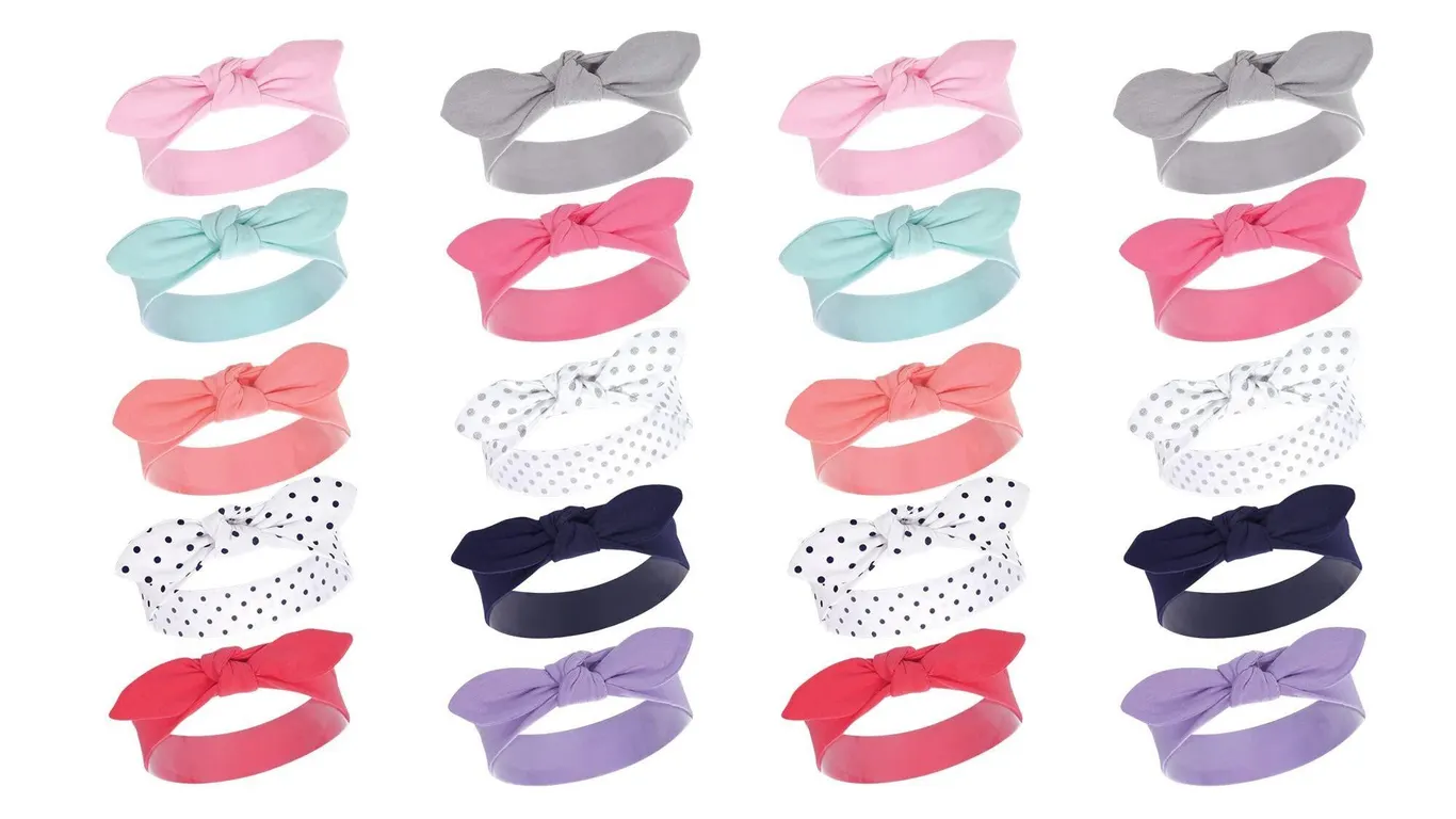 Hudson Baby Infant Girl Headbands 20ct