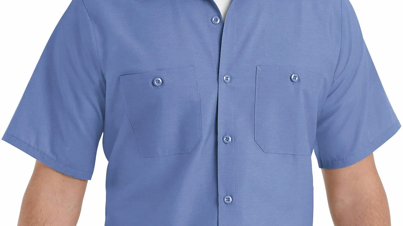 Red Kap Industrial Work Shirt Petrol Blue Large