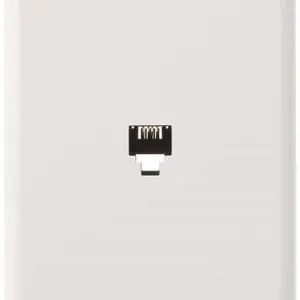 Leviton 40249-W Telephone Wall Jack 6P4C White