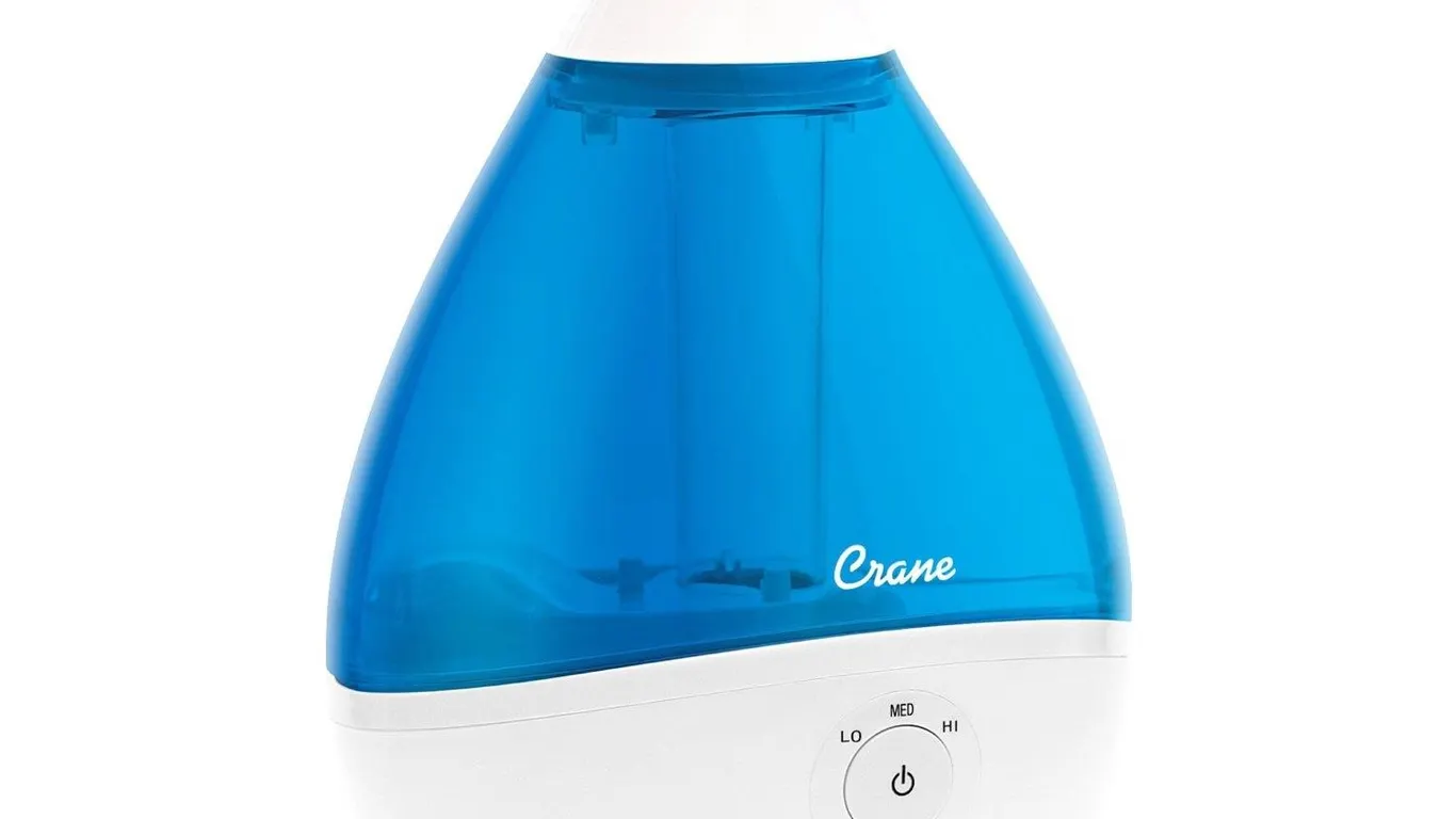 Crane Droplet Ultrasonic Humidifier 0.5 Gal Blue