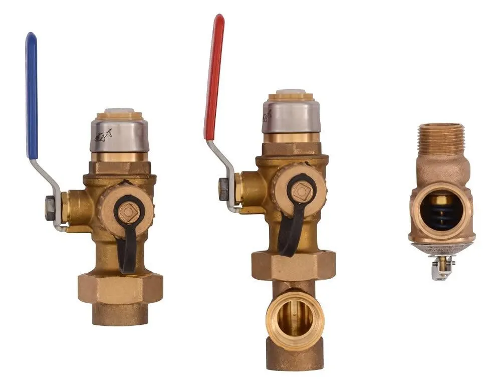 SharkBite 25374 Tankless Water Heater Valve Kit