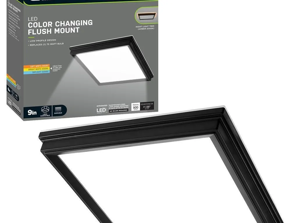 Commercial Electric 564151120 9in. LED Flush Mount