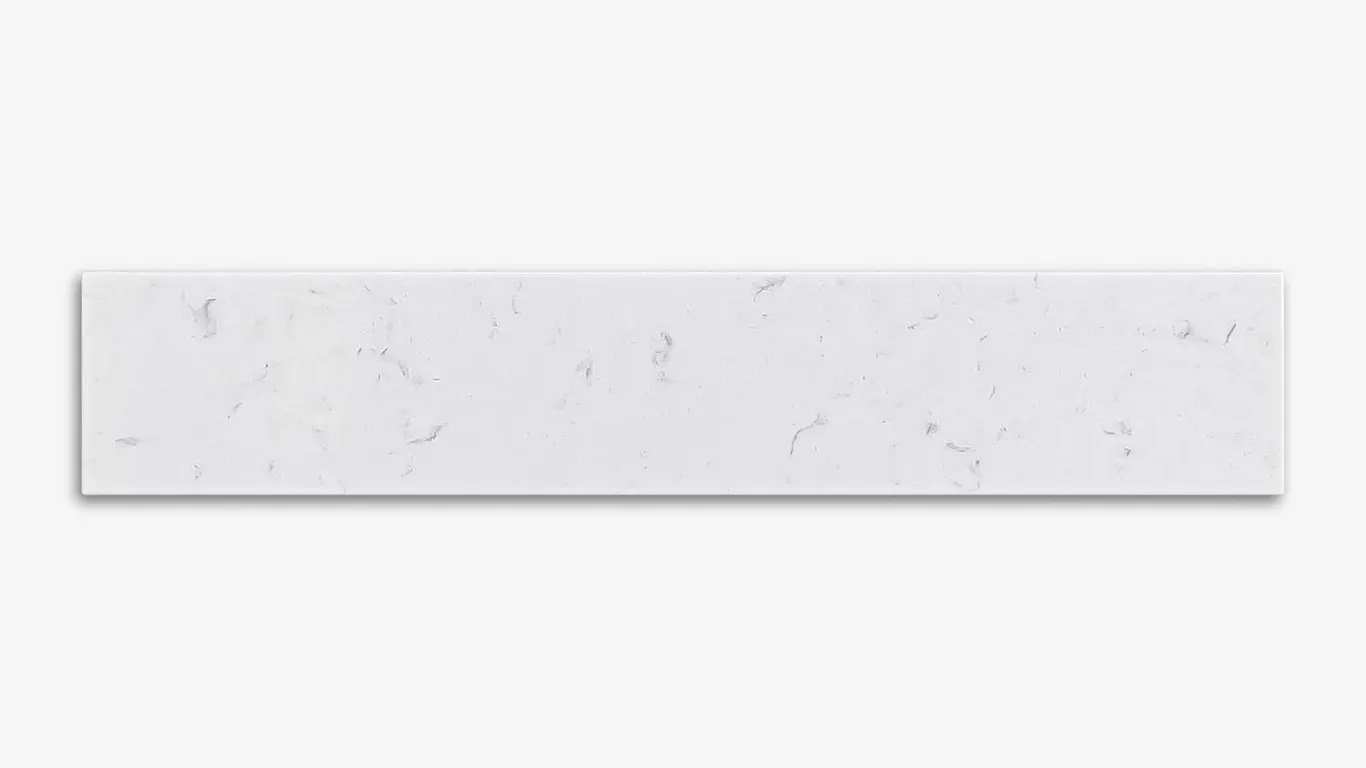 Ariel Carrara White Quartz Sidesplash 21.2x4in