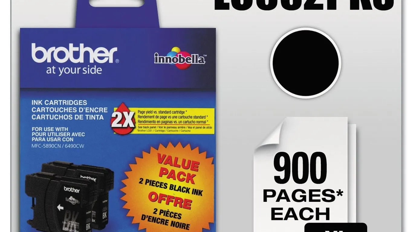 Brother LC65HYBK2 Ink Cartridge Black 2pk