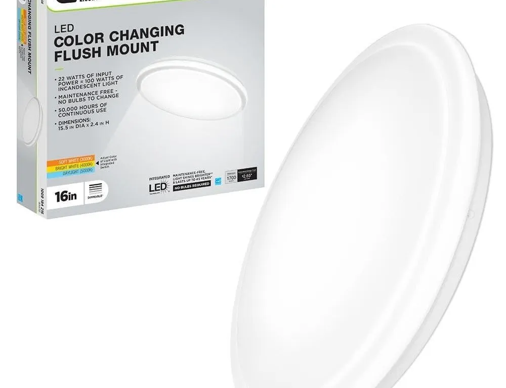Commercial Electric 564501111 16in LED Ceiling...