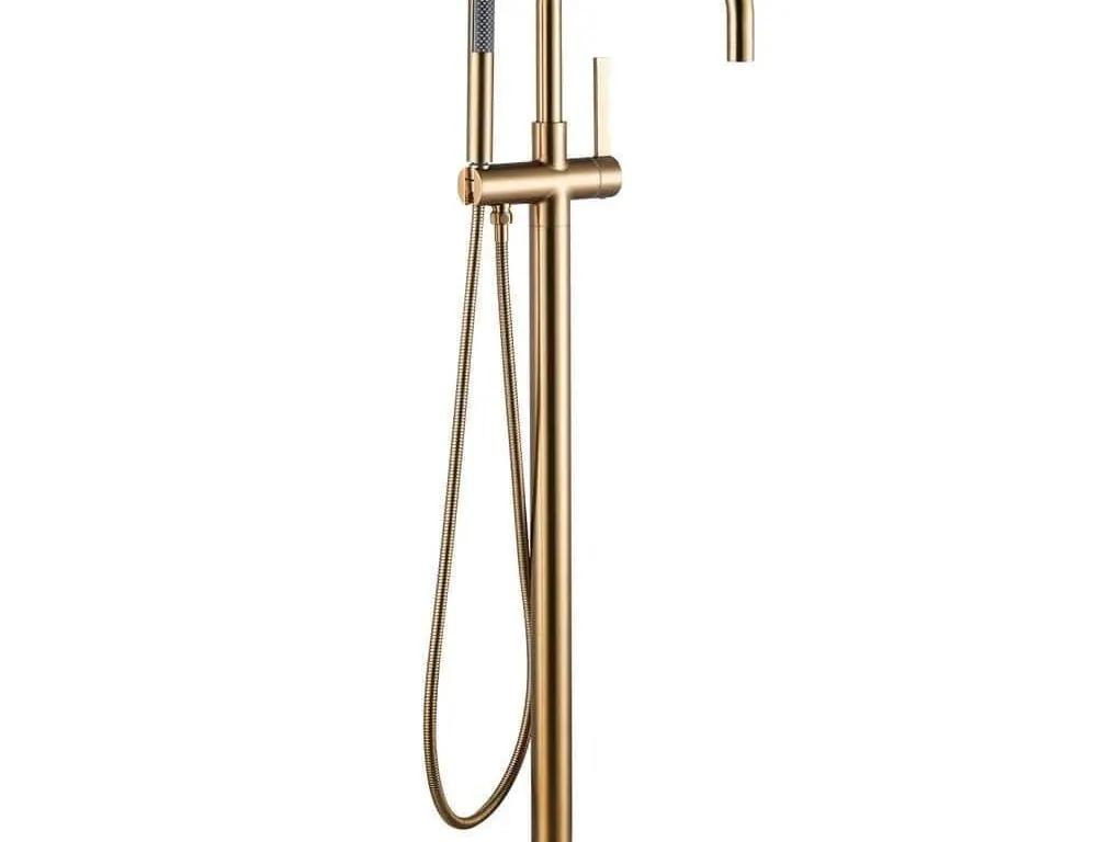 Wowow 3082400G Freestanding Tub Faucet Brushed...