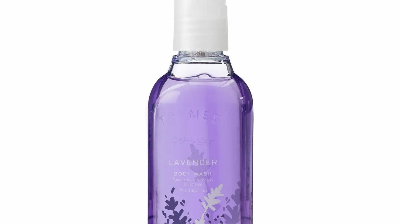 Thymes Lavender Petite Body Wash 2.5 Fl Oz
