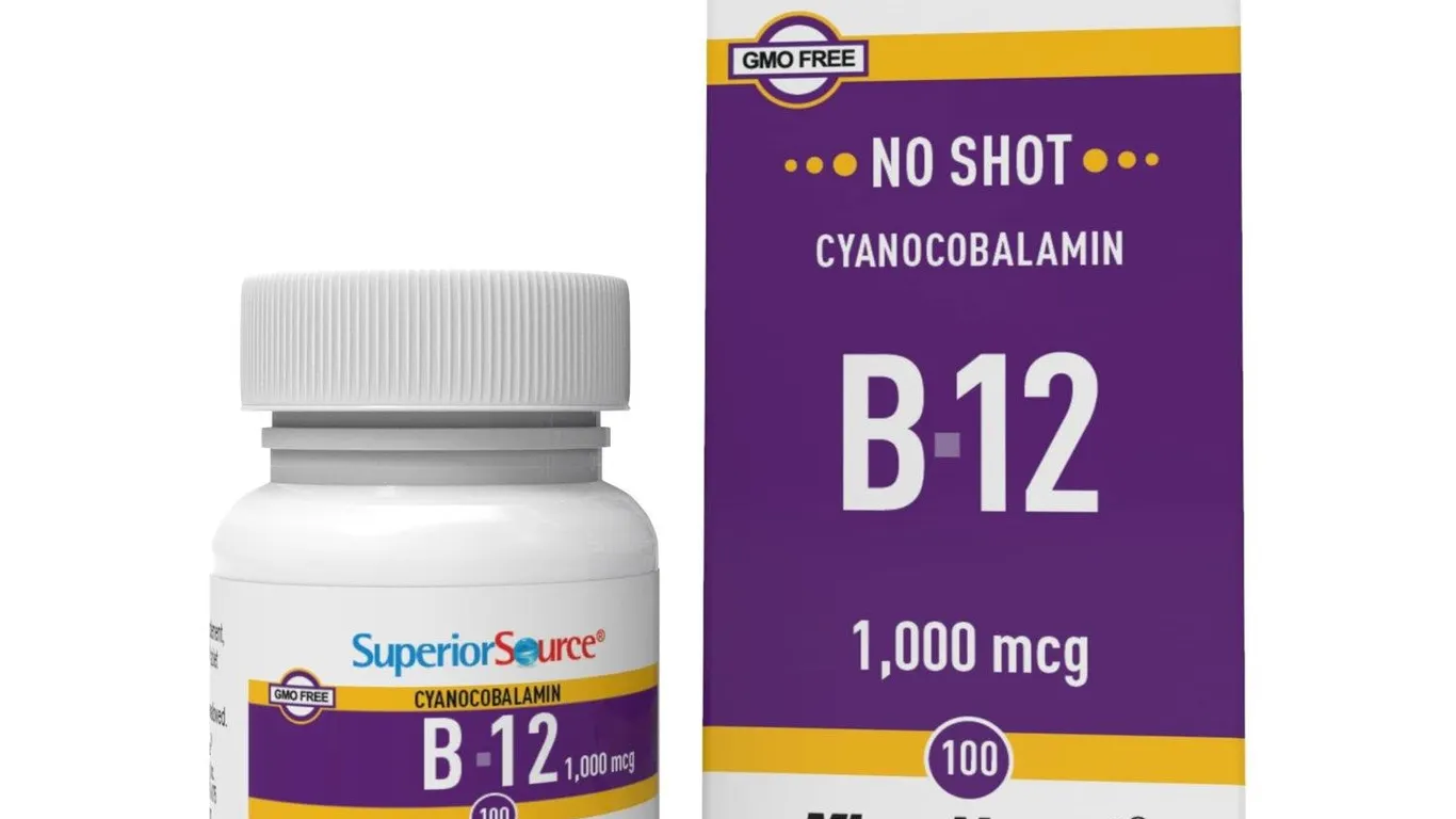Superior Source B-12 Cyanocobalamin 1000mcg 100ct