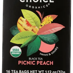 Choice Organic Teas Picnic Peach Black Tea 16ct
