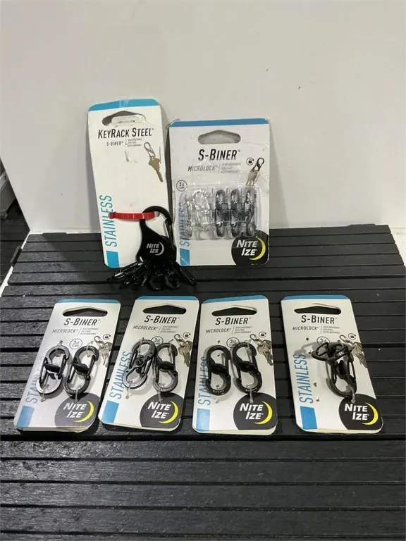 Nite Ize KeyRack Steel and S-Biner Microlock Set