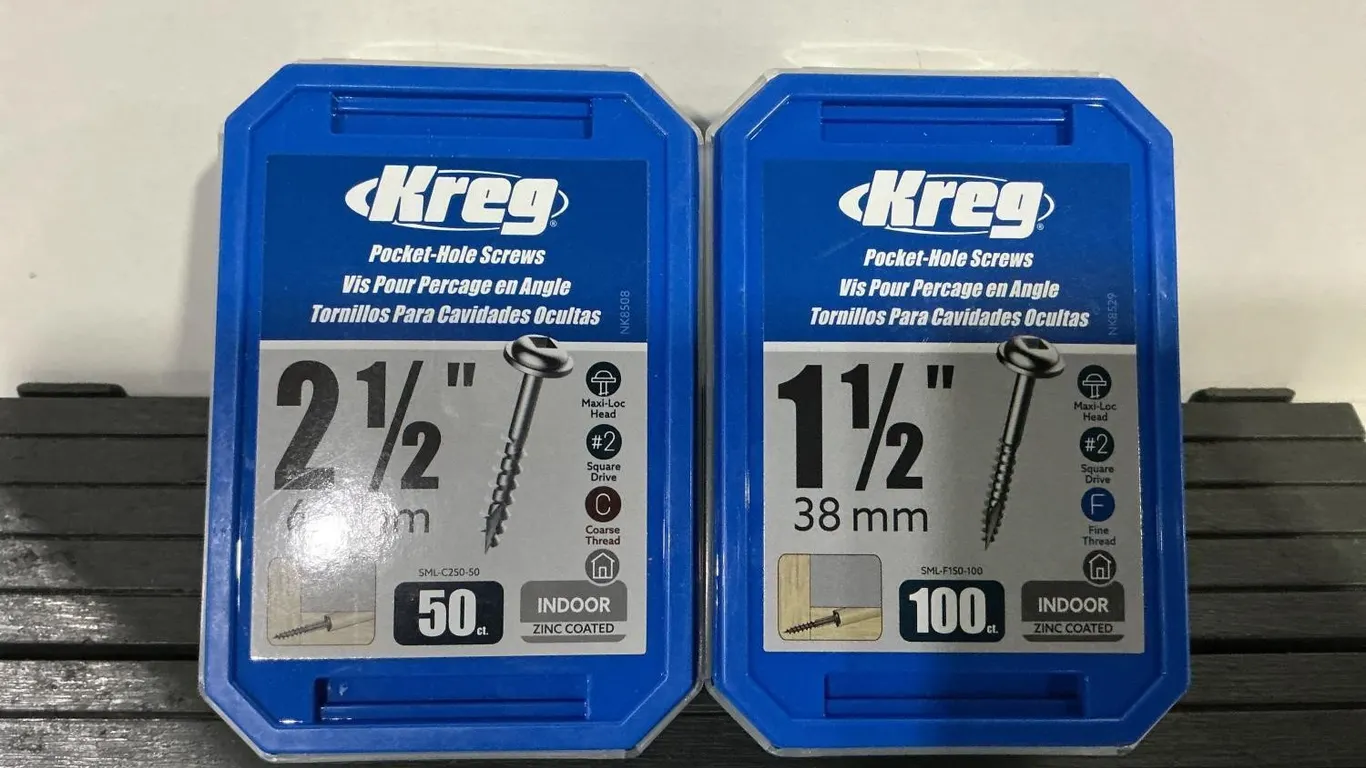 Kreg Pocket-Hole Screws 2.5 In 50ct 1.5 In 100ct