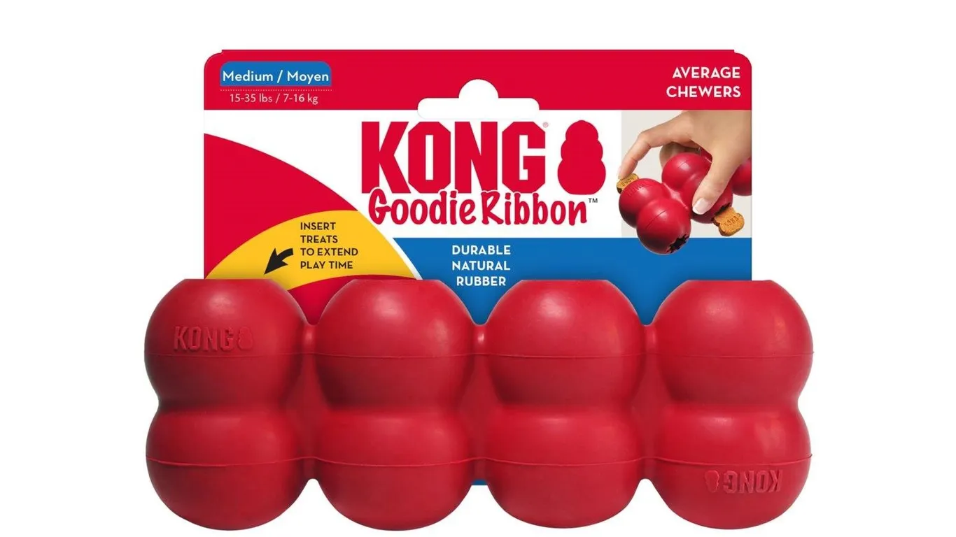 Kong Goodie Ribbon Stuffable Dog Toy Medium