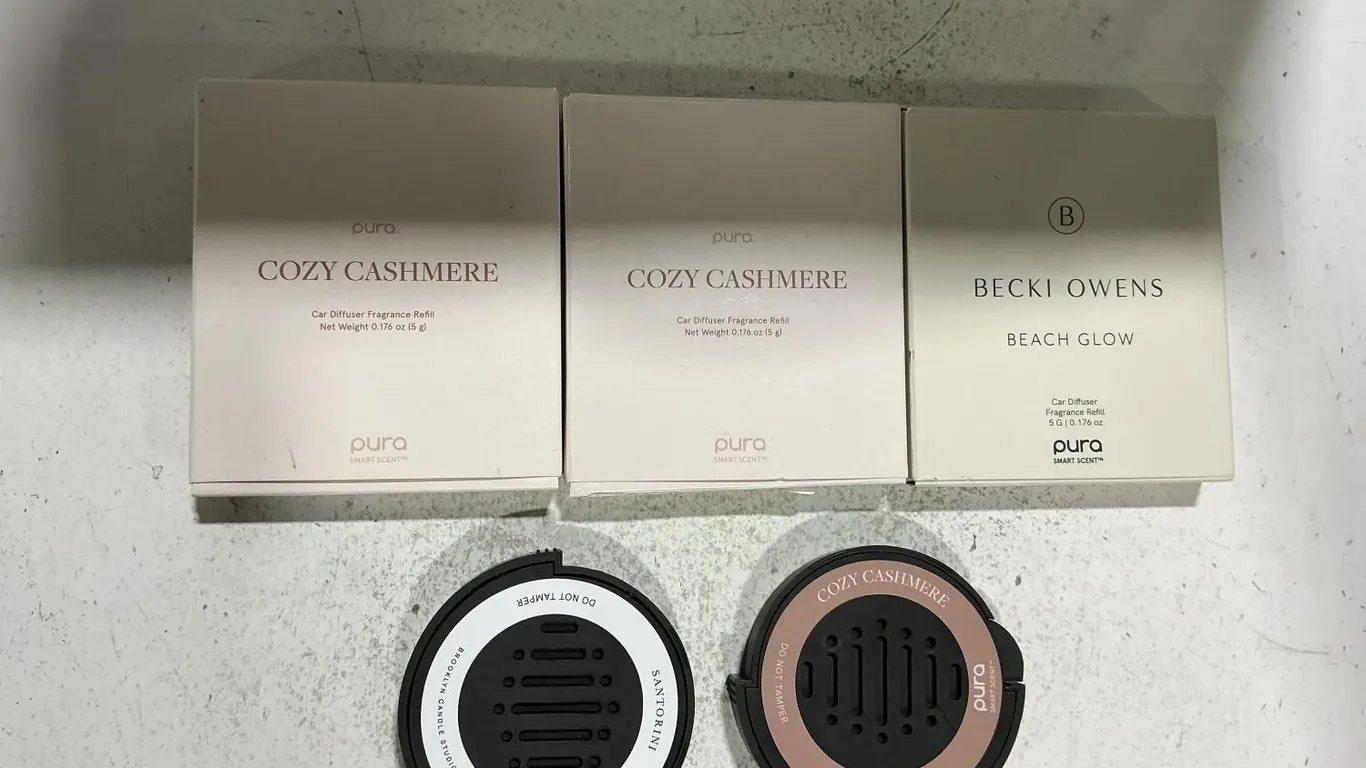 Pura Car Diffuser Cozy Cashmere Beach Glow Set