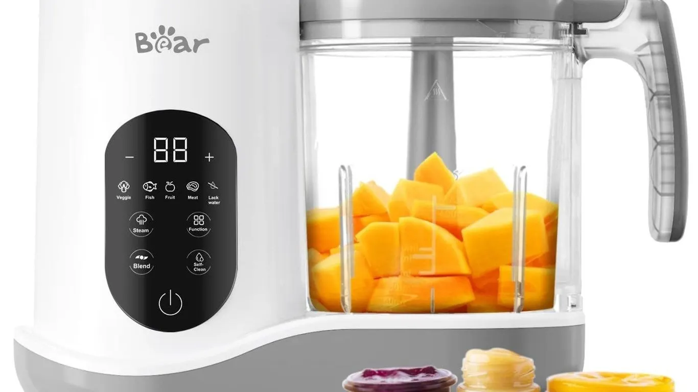 Bear 2024 Smart Baby Food Maker Steamer Blender