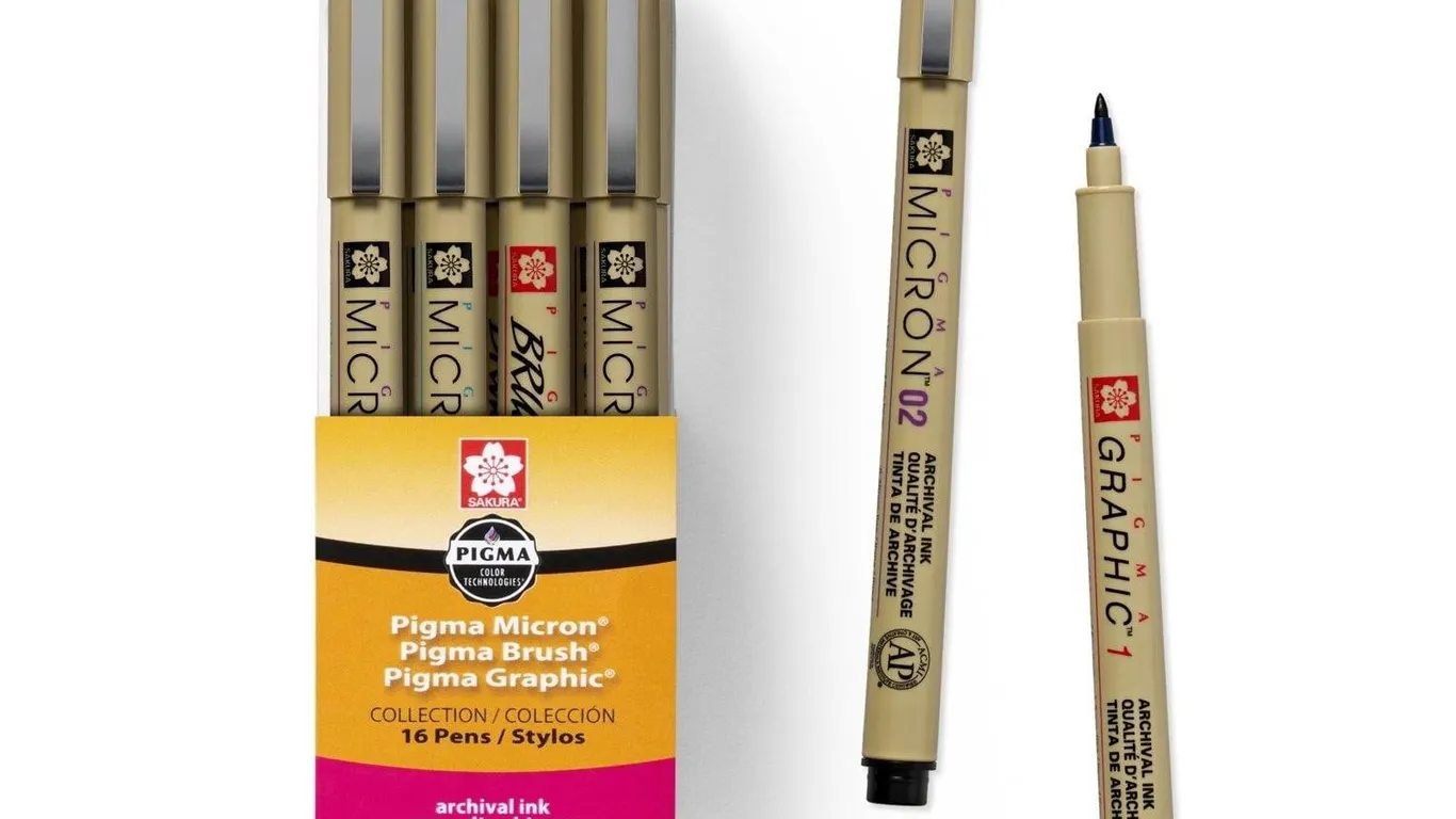 Sakura Pigma Micron Fineline Pens 16pk 50077
