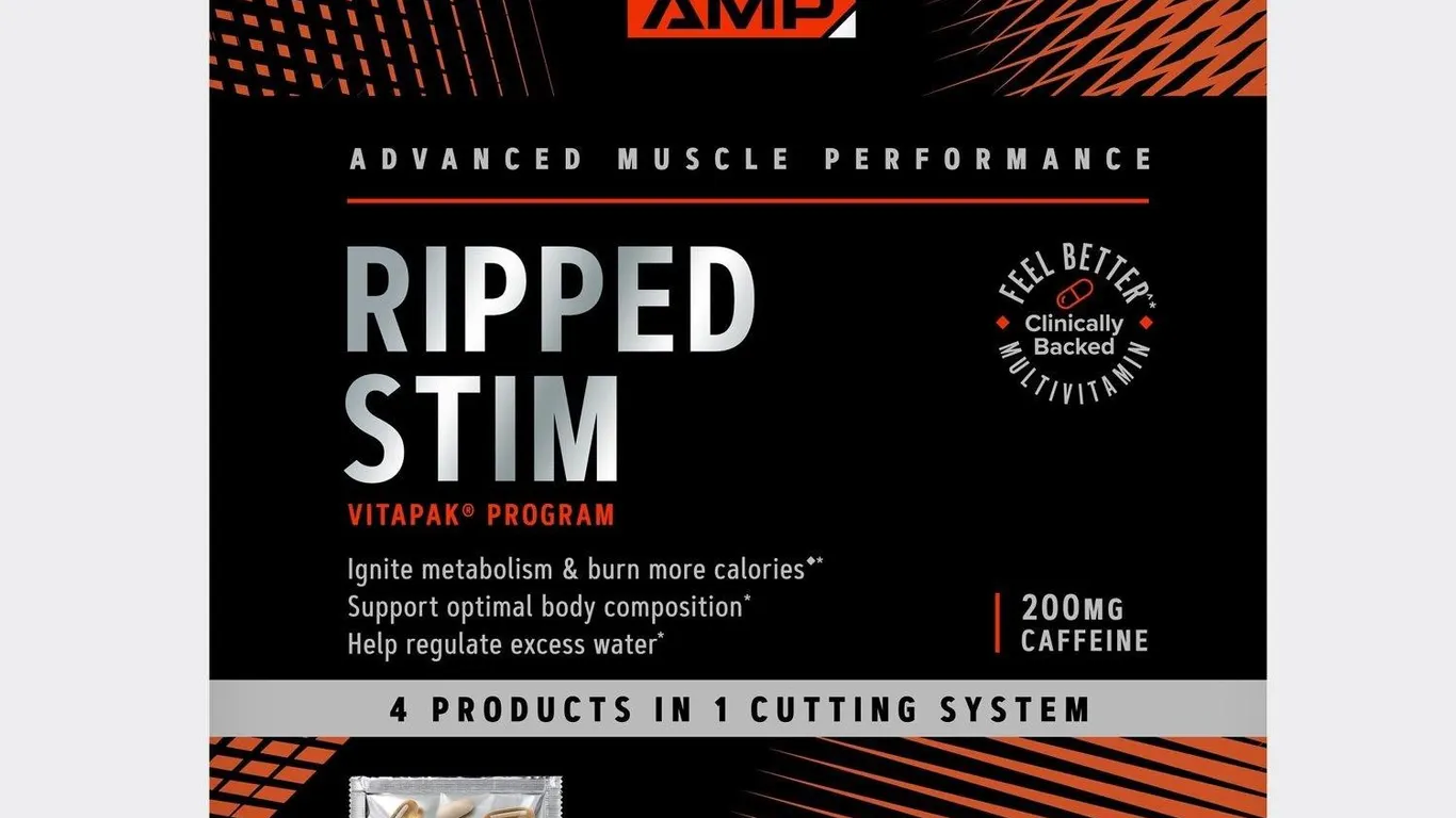 GNC AMP Ripped Vitapak Slimvance 30ct