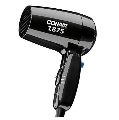 Conair Travel Folding Hair Dryer Black