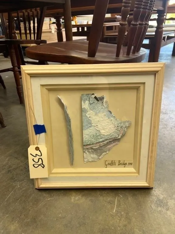 Framed Piece of Graffiti Bridge