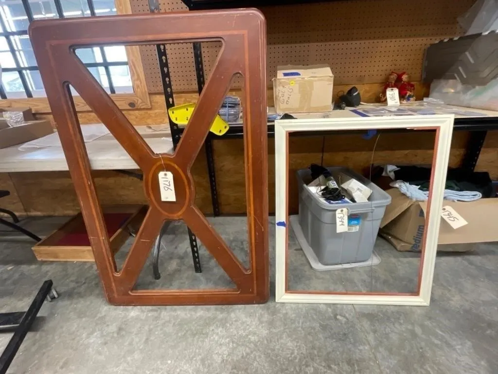 Wooden Table Top - no glass & Picture Frame