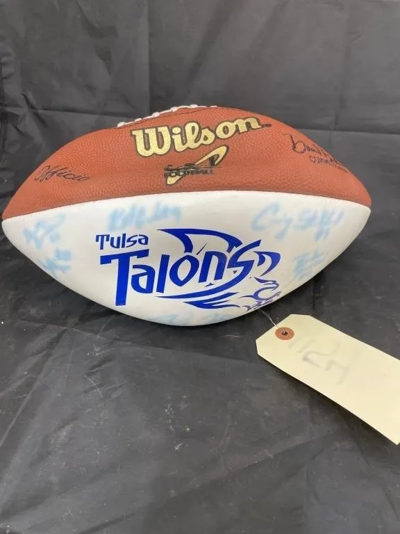 Signed Tulsa Talons Football