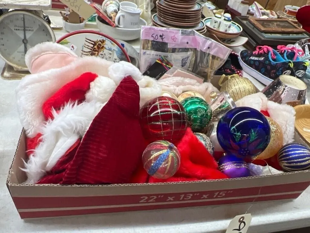 Assorted Christmas Ornaments - Stockings & More