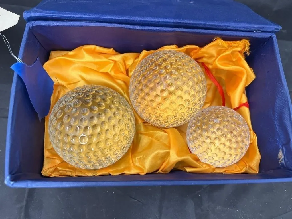 Waterford Crystal Golf Balls in Box