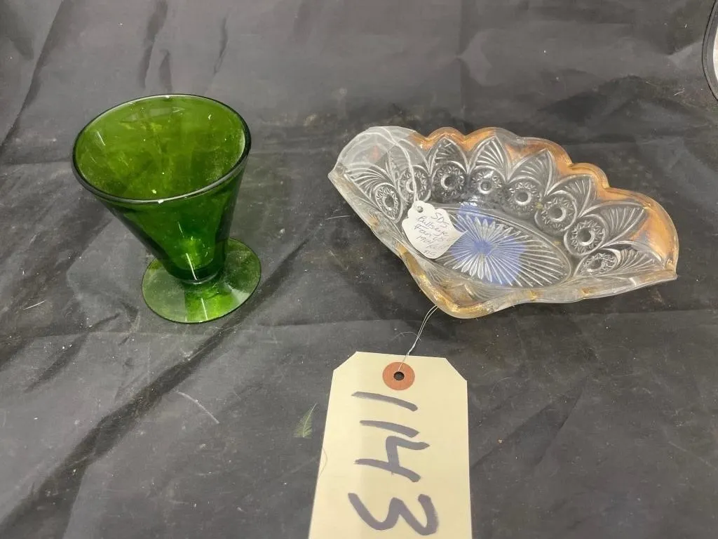 Footed Shot Glass & Relish Dish