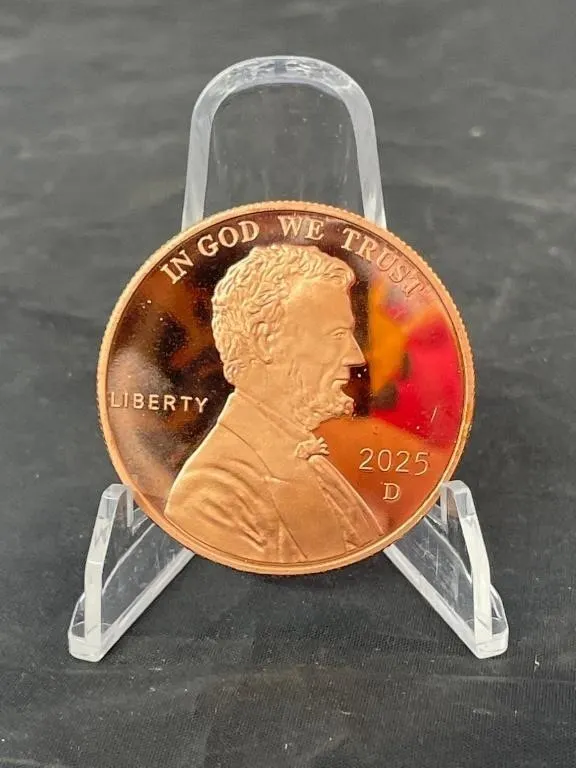 .999 Fine Copper 1 Oz. 2025 Penny BU