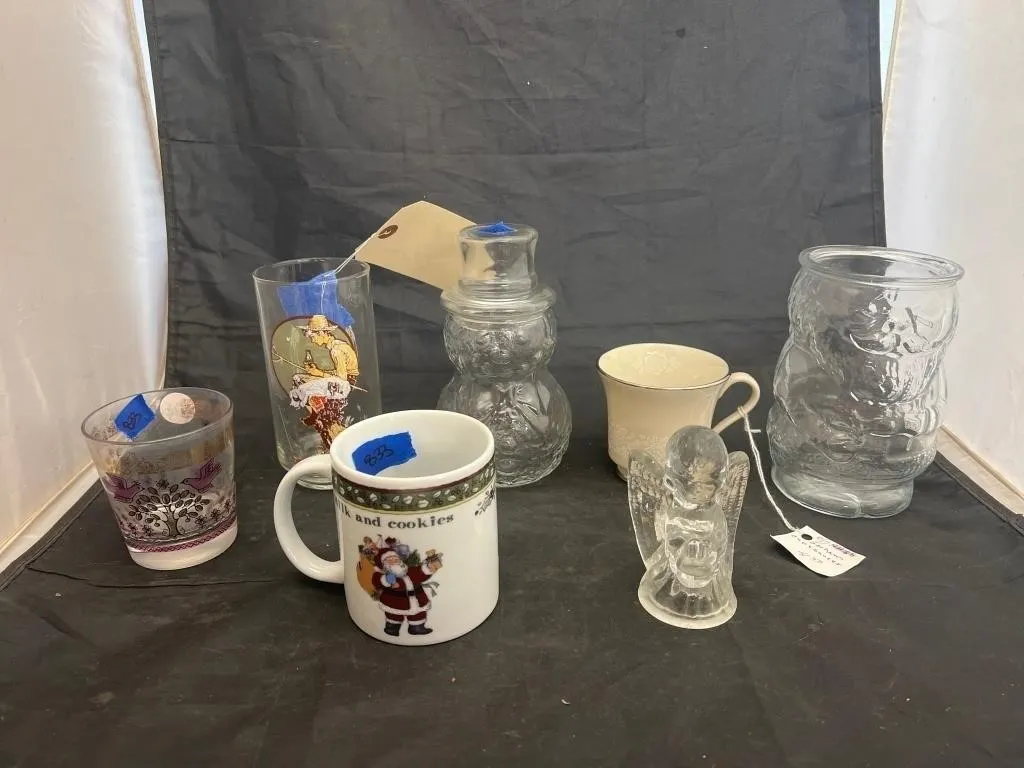 7 Pcs - Coffee Mugs - Drinking Glasses - Canister