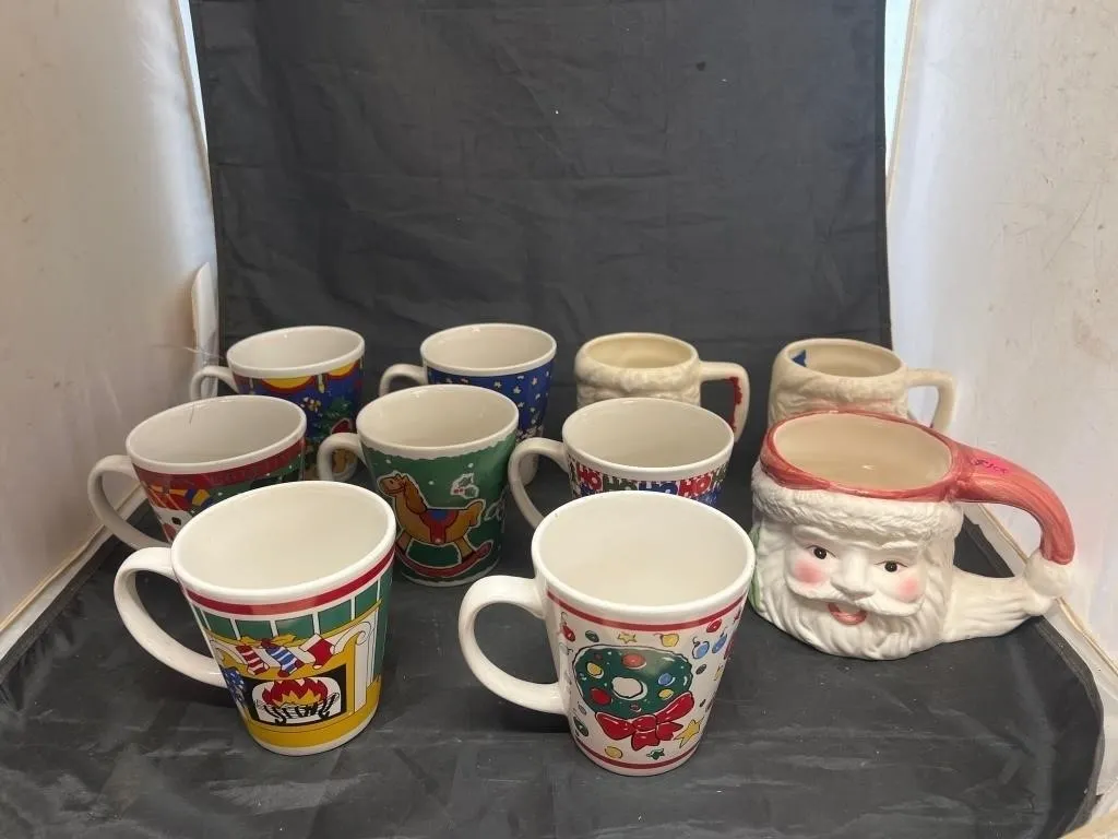 10 Pcs - Holiday Themed Mugs