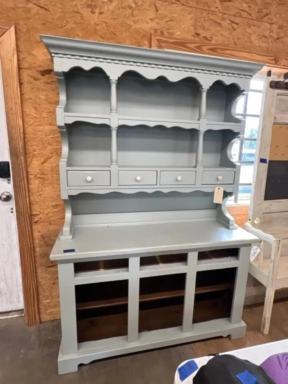 2 Pc Hutch 54"L x 18"W x 79"H