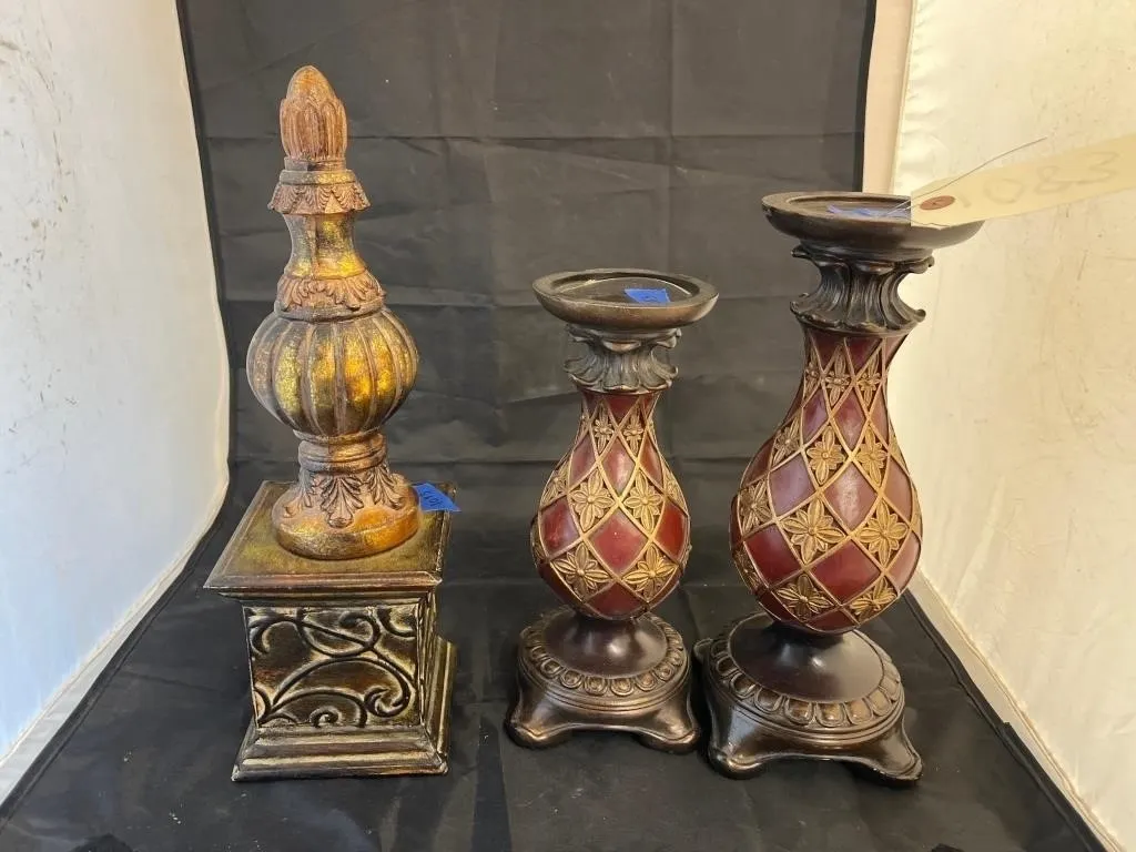 3 Pcs - Candle Risers & Decor
