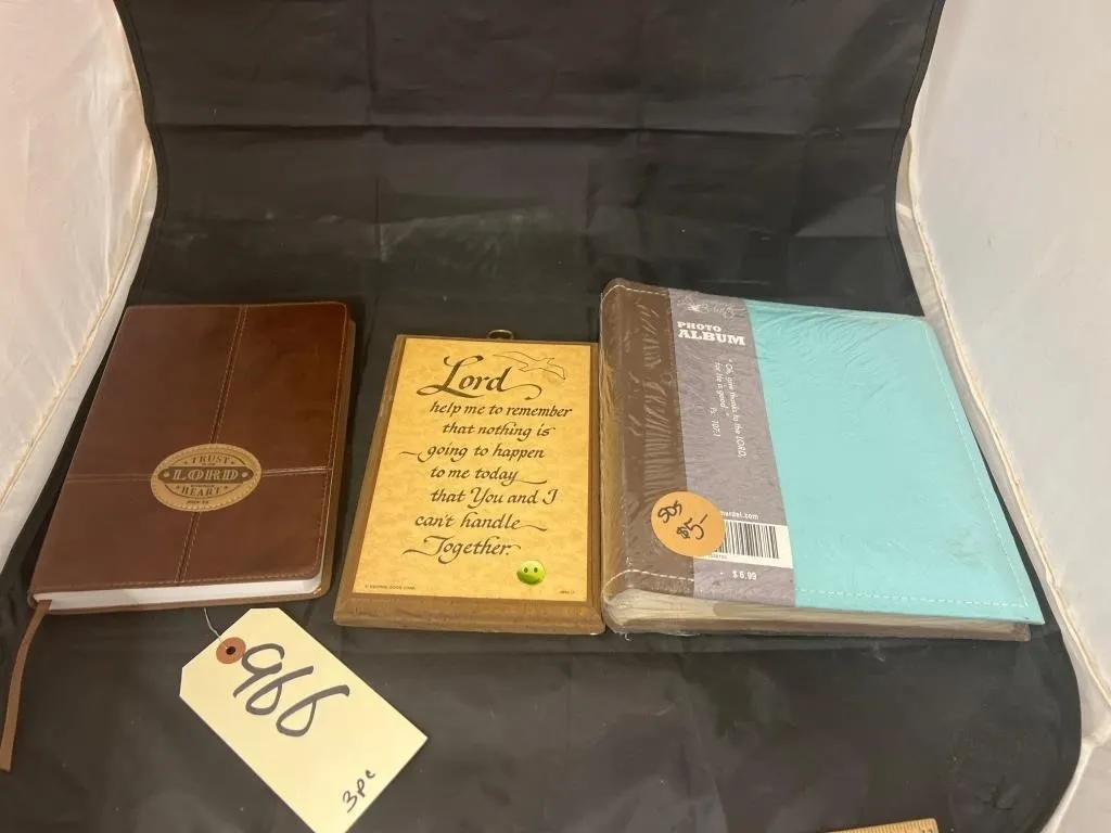 3 Pcs - Journal - Photo Album - Wooden Religious