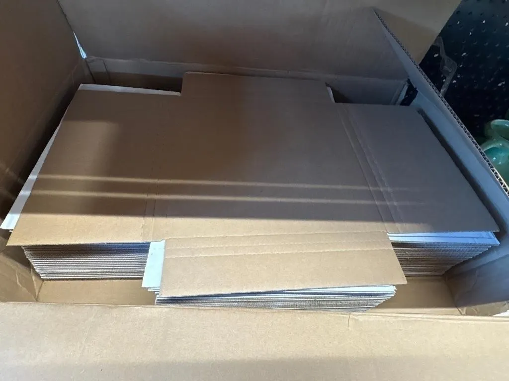 Box of New Plate Boxes - Unfolded