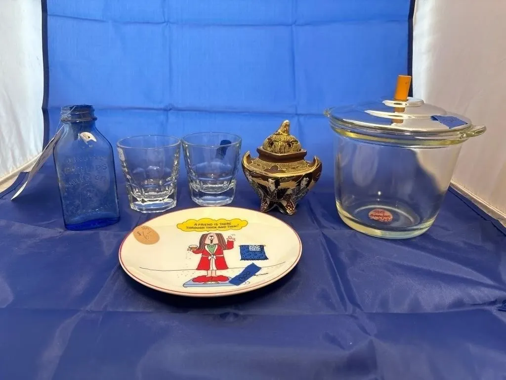6 Pcs - Oven Glass Canister - Oriental Trinket Dis