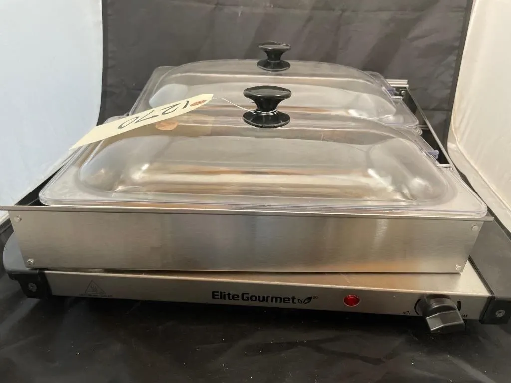 Elite Gourmet 2-Dish Warmer