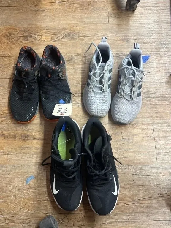 3 Pr Shoes - Nike - Adidas Sz 8 10.5 11