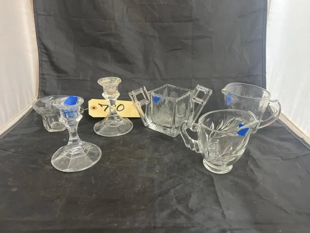 6 Pcs - Candlestick Holders - Sugars/Creamers &