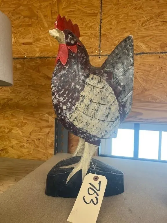 Wood Carved Chicken