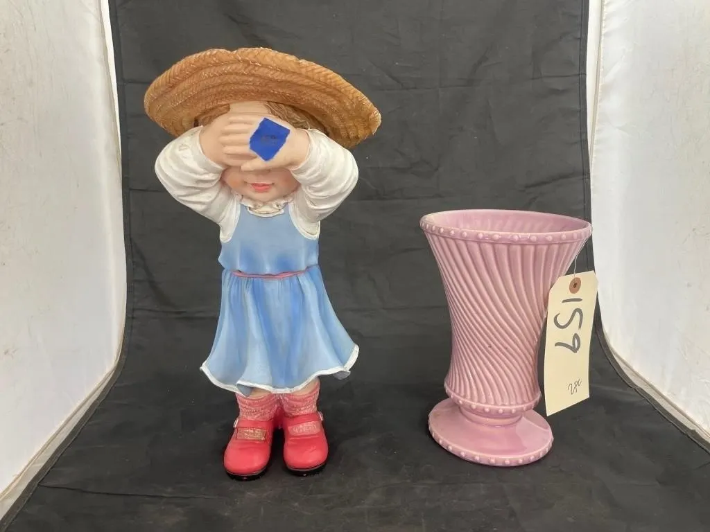 2 Pcs - Mc Coy Vase & Figurine