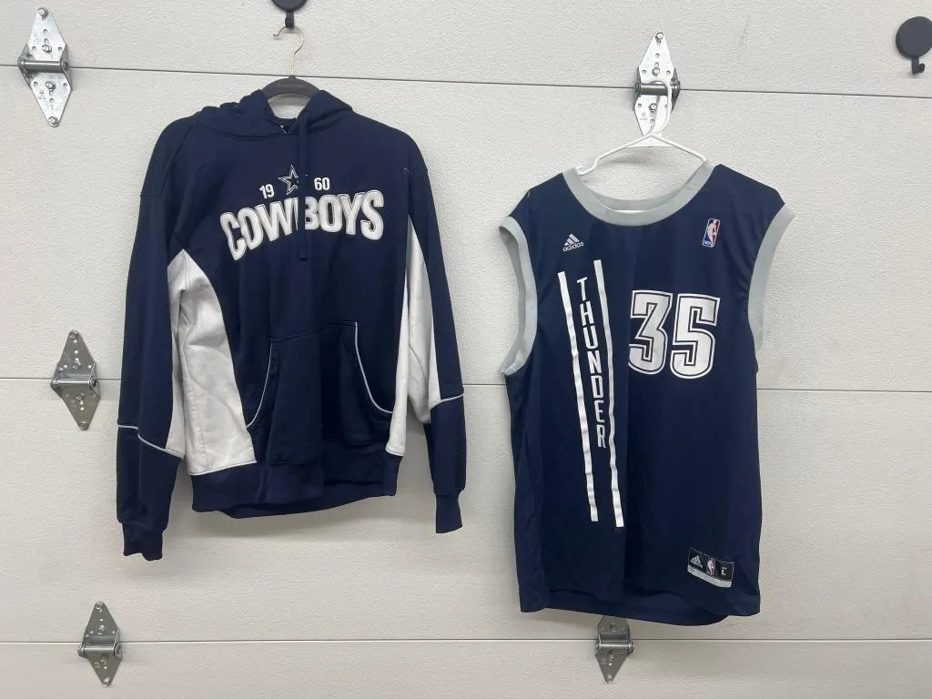 2 Pc - Thunder Jersey & Cowboys Hoodie