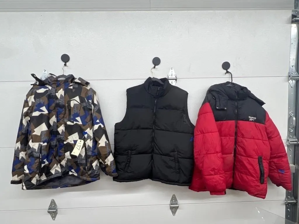 3 Pcs - 2 Coats & Vest - Sz XL