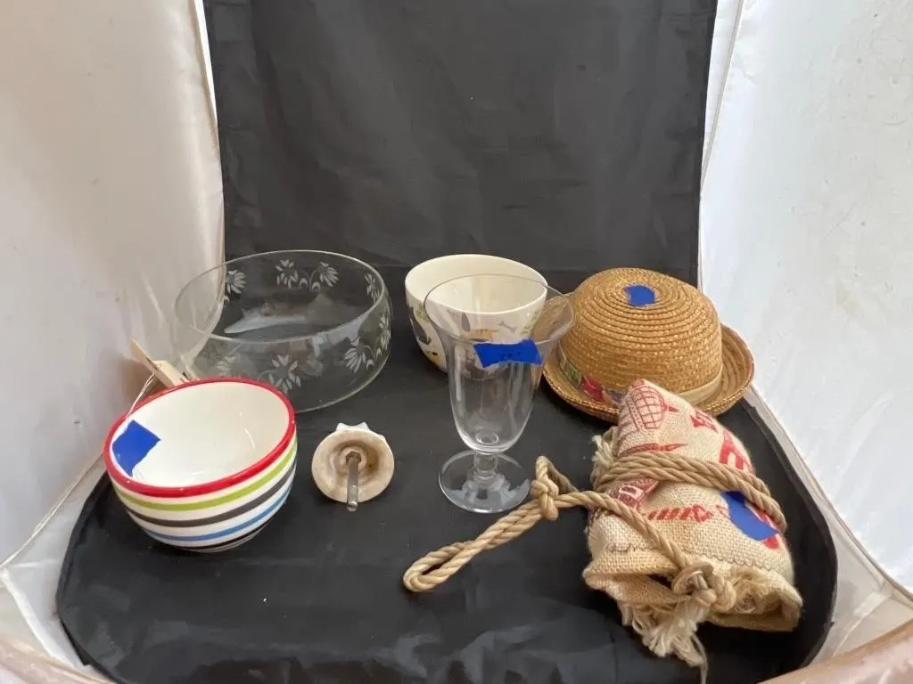 7 Pcs - Bowls - Straw Hat & More