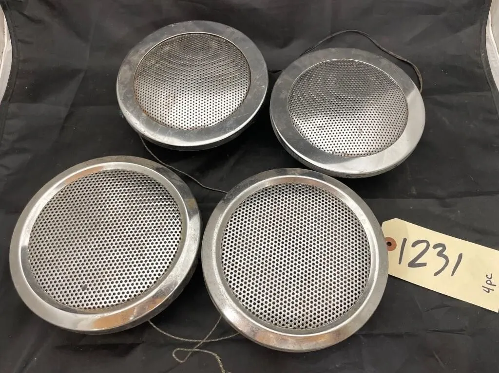 4 - Chrome Car Door Speakers